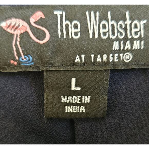 WEBSTER MIAMI at Target L Camisole Top Spaghetti Straps Ruffle Lined Blue 38" - Picture 3 of 6